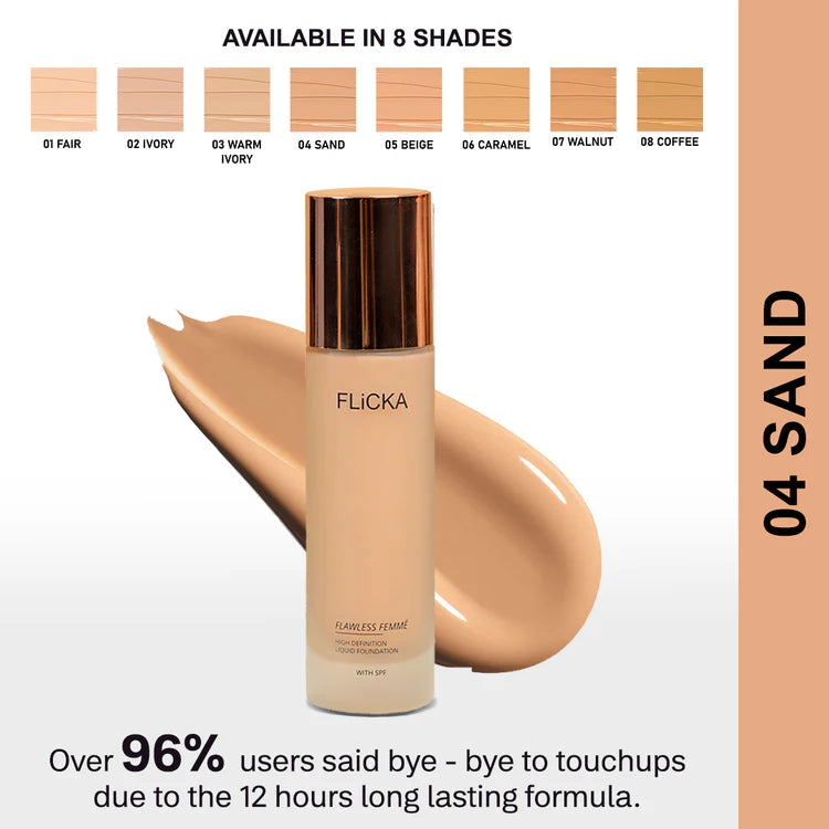Flicka Flawless Femme HD Liquid Foundation