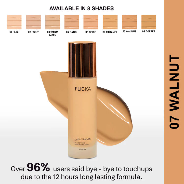 Flicka Flawless Femme HD Liquid Foundation