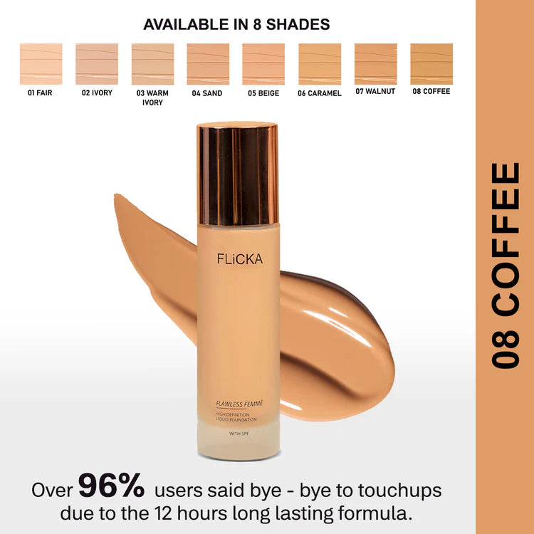 Flicka Flawless Femme HD Liquid Foundation