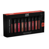 LOVE EARTH LIQUID MOUSSE MATTE LIPSTICK MINIATURE-PACK OF NINE 2ML Set-1
