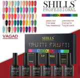 SHILLS PROFESSIONAl TRUTTI FRUTTI 65PCS GEL POLISH 5PCS FREE ( VAGAD )