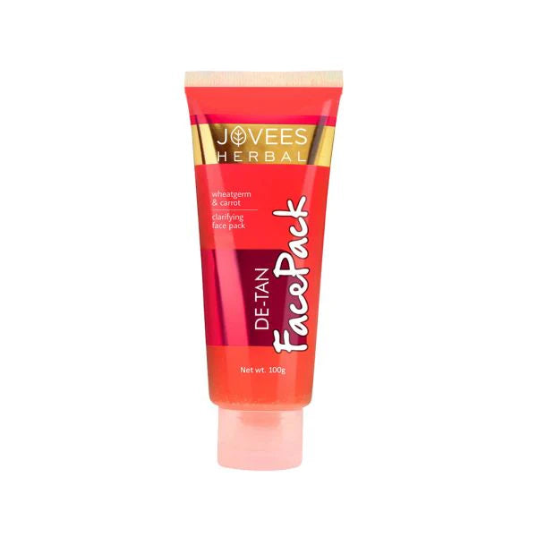 Jovees De-Tan Face Pack With Wheat Germ & Carrot | Revitalizes 100g