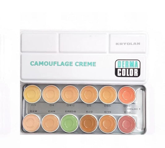 Derma Color Camouflage Creme Palette With 12 Shade 40g