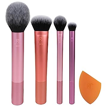 Real Techniques everyday essentials les produits essentiels de tous les jour for blush + foundation + shadow + highlighter + concealer