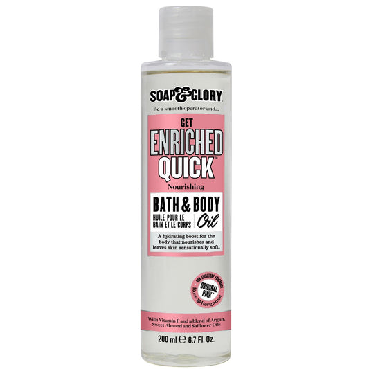 Soap & Glory Get Enriched Quick Nourishing Bath & Body Oil 200ml