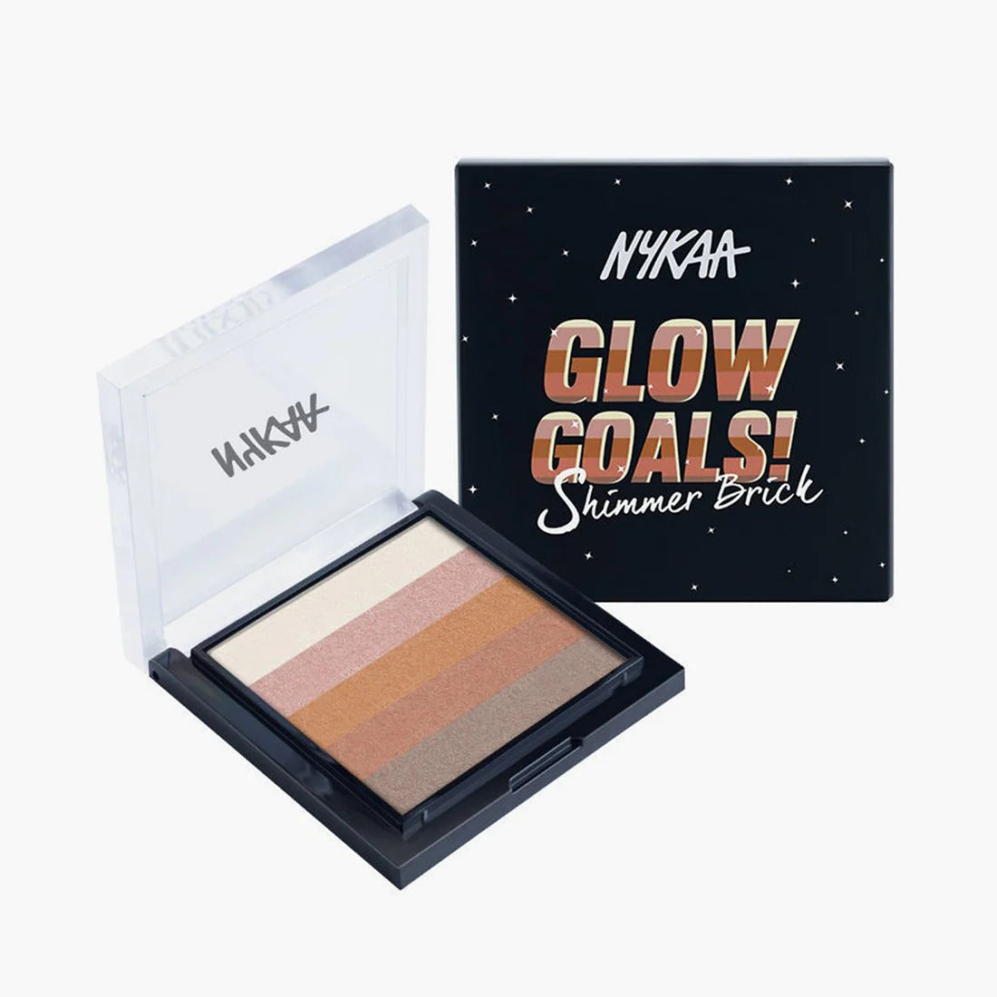 Nykaa Glow Goals! Shimmer Brick Highlighter Palette (7.5gm)