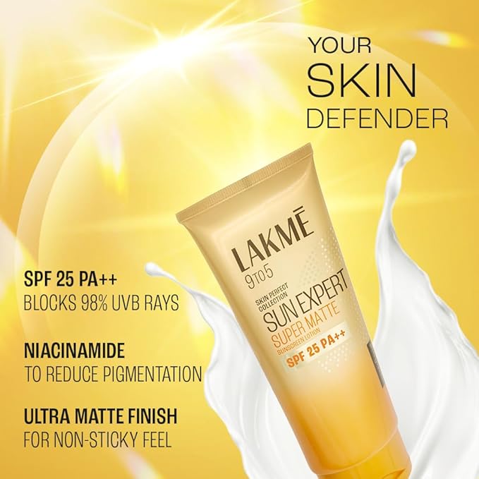 LAKMÉ Sun Expert Spf 25 Pa++ Super Matte Lotion Sunscreen 100ml
