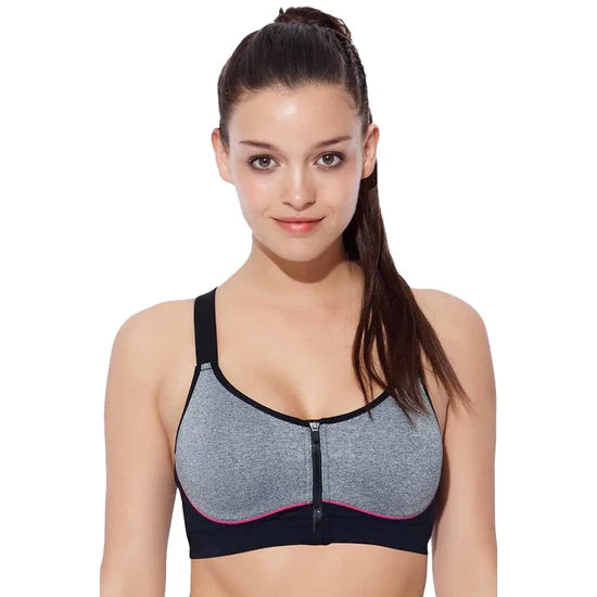 Enamor SB11 High Impact Sports Bra - Padded • Wirefree • Front Zipper