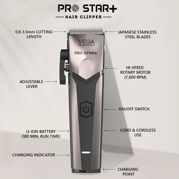 Vega Professional Pro Star+ Hair Clipper VPPHC-11