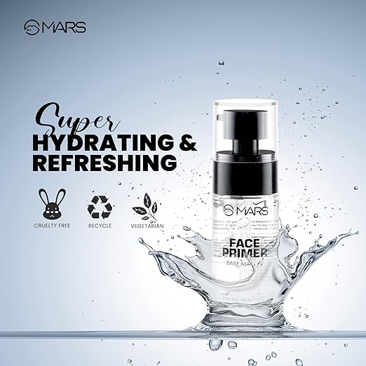 MARS Primer for Face Makeup For All Skin Types | Perfectly Blurs Pores, Wrinkles and Fine Lines | Oil Control | Lightweight Texture | 30ml