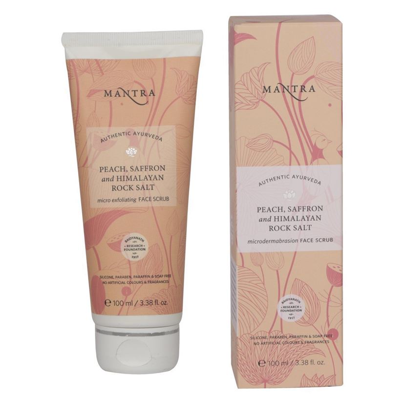 Mantra peach saffron and himalayan rock salt 100ml