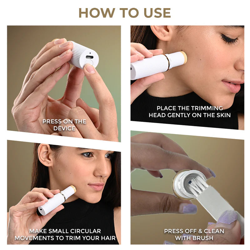 WINSTON Face Trimmer For Smoother & Painless Hair Removal