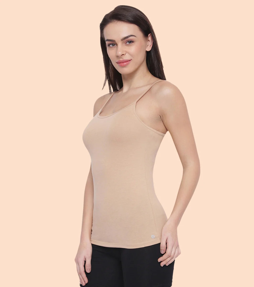 Enamor Essentials Stretch Cotton Camisole for Women | E001