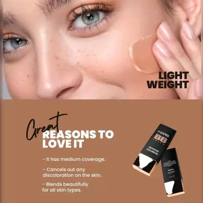 MARS BB Cream Skin Perfection Long Lasting Color -Correcting Foundation  (Biscuit, 30 ml)