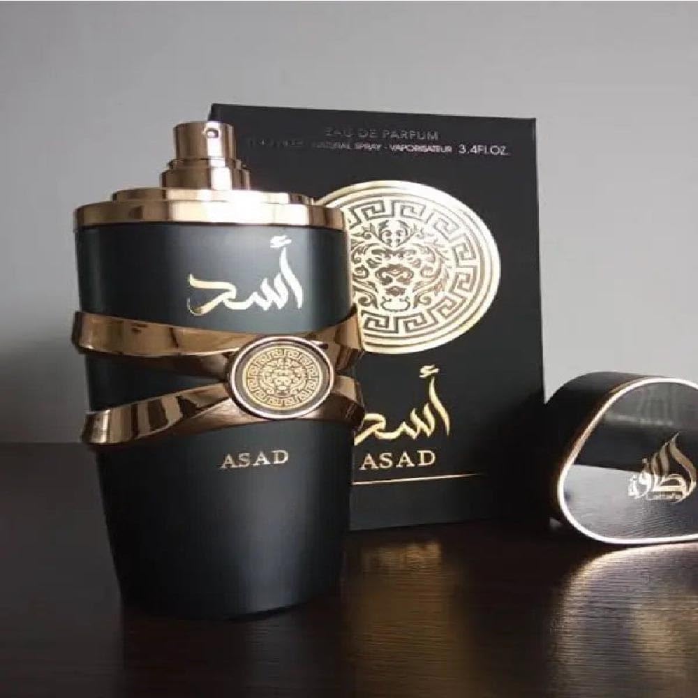 Lattafa Asad Perfume For Men, Long Lasting Luxury Arabian Fragrance, Vanilla, Amber & Sandalwood Liquid Eau De Parfum, 100ml
