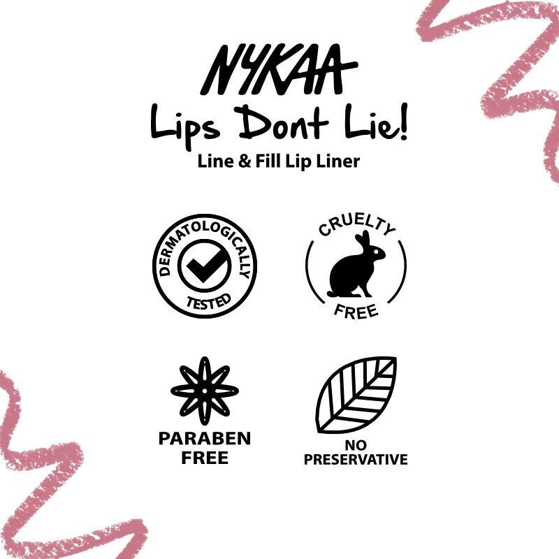 Nykaa Lips Don't Lie! Waterproof Line & Fill Lip Liner (1.14g)