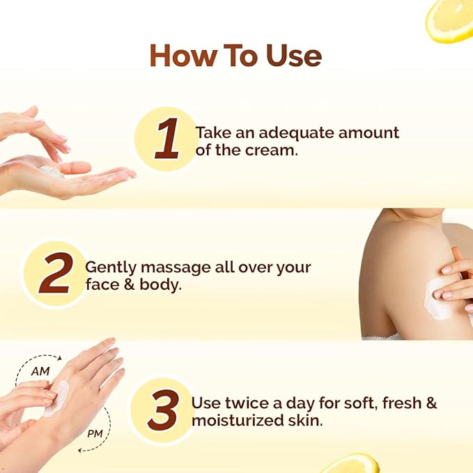 Mamaearth Vitamin C Daily Glow Light Moisturizing Cream with Vitamin C & Turmeric For Face, Hand & Body | 24H Moisturization | Quick Absorbing, Non-Greasy | Soft Moisturizer 200g