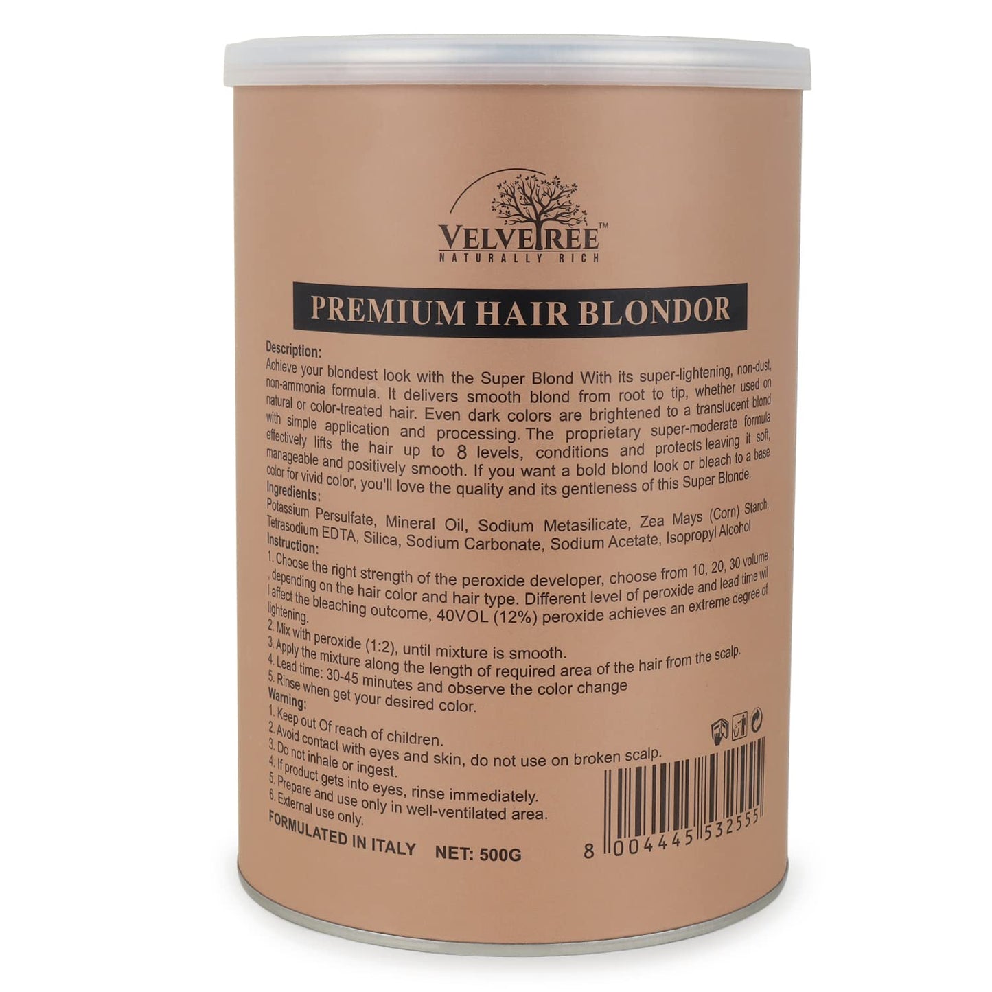 Velvetree Dust Free Powder Premium Hair Blondor 500g