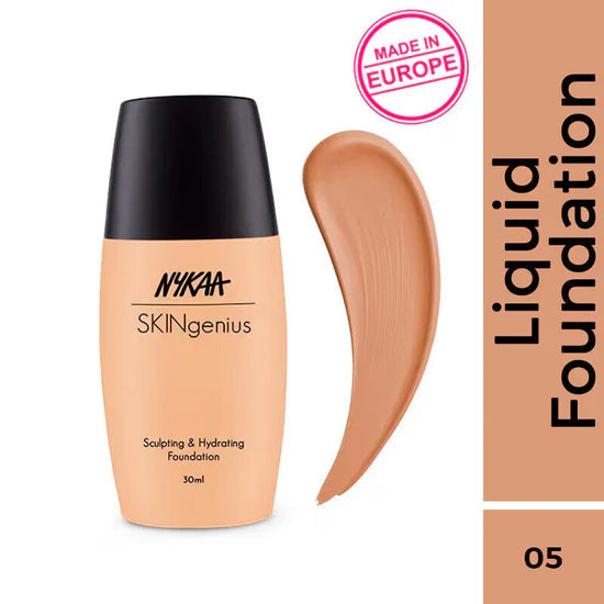 Nykaa SKINgenius Sculpting & Hydrating Dewy Foundation For Dry Skin 30ml