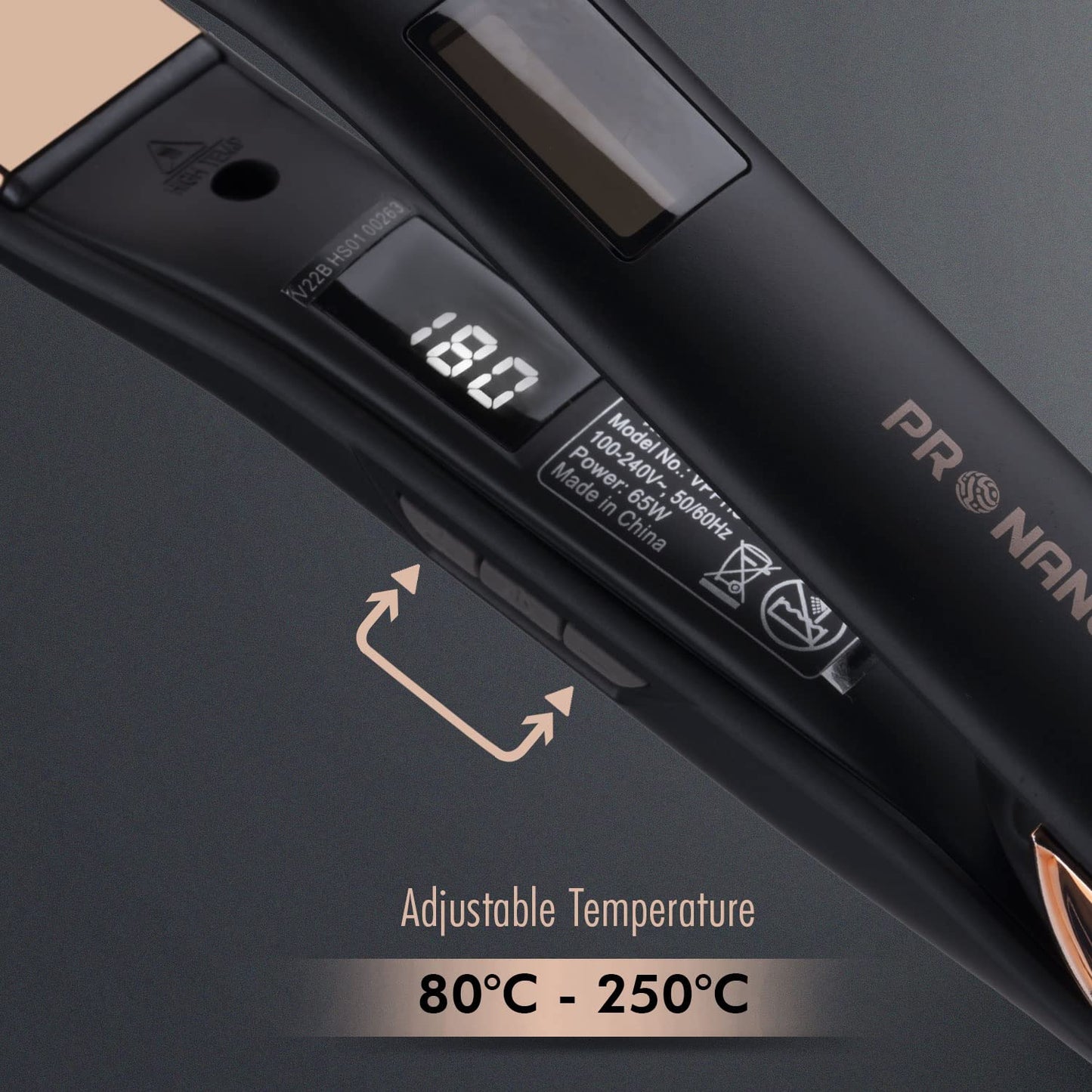 Vega Professional Pro Nano Rose Gold Hair Straightener
