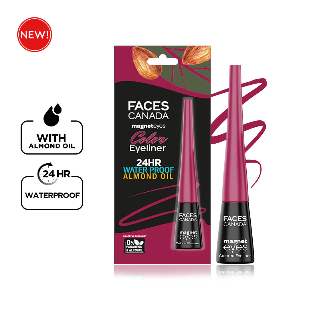 Faces Canada Magneteyes Colored Eyeliner 24hr Water Resistant Almond Extract 4ml