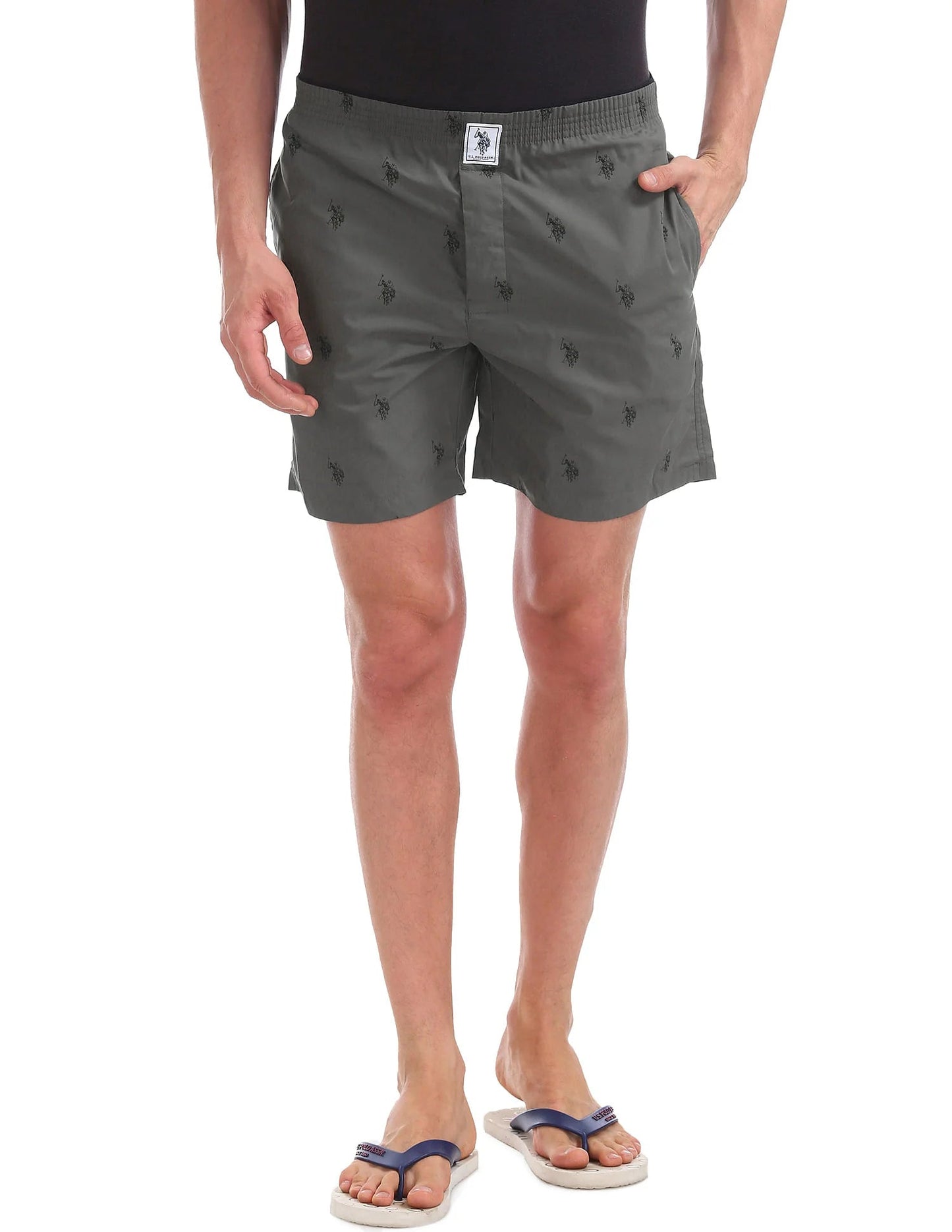 U.S. POLO ASSN. Signature Logo Pure Cotton I021 Boxers - Pack Of 1