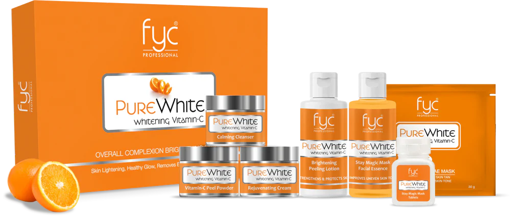 fyc Professional PURE WHITE WHITENING VITAMIN-C FACIAL KIT