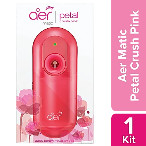 Godrej aer Matic Petal Crush Pink Festive Pack 2200 Sprays Guaranteed