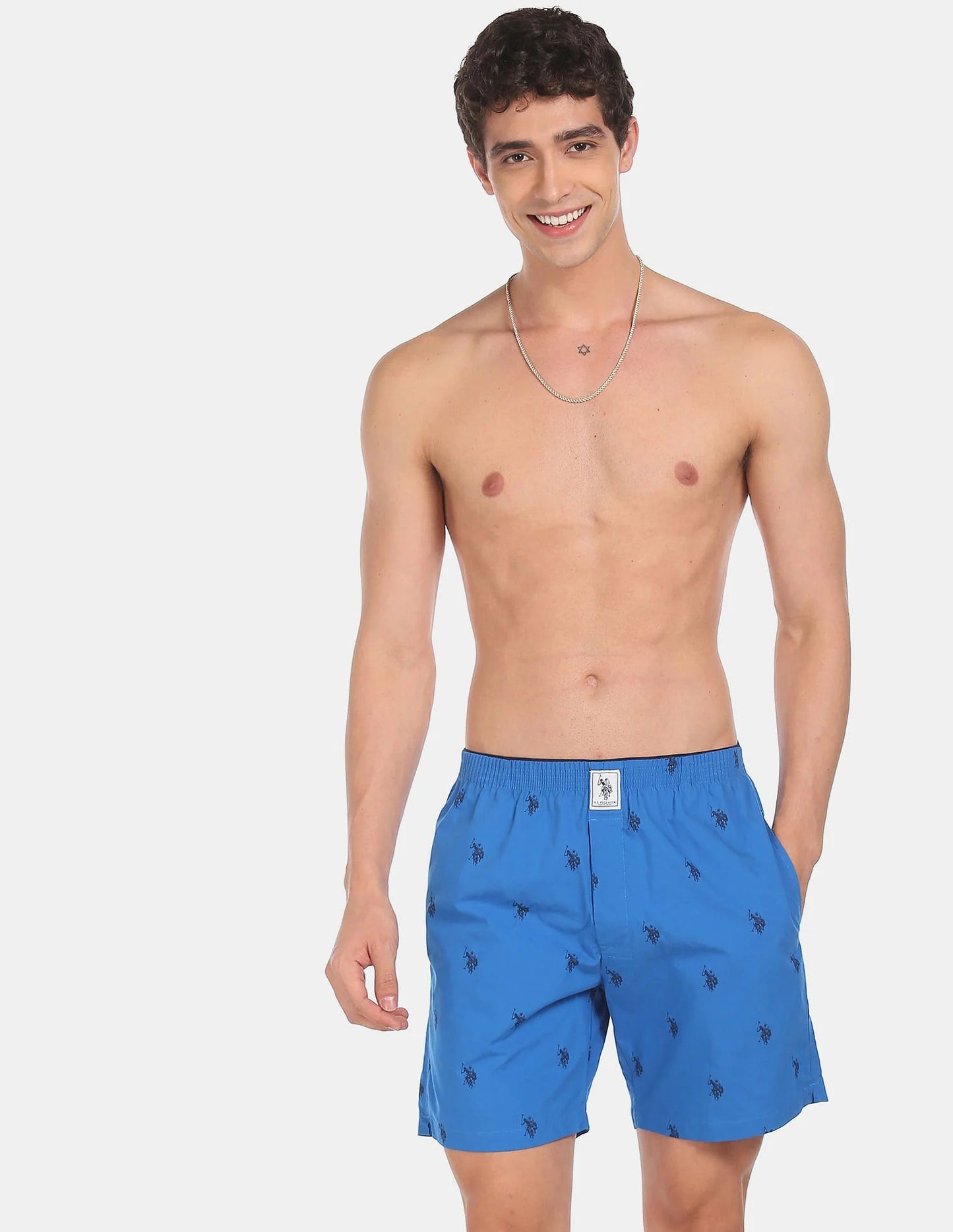 U.S. POLO ASSN. Signature Logo Pure Cotton I021 Boxers - Pack Of 1