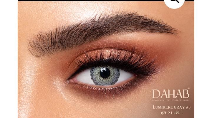Dahab 10Ea Soft Contact Lenses Lumirere Hazel, Solitaire, Sabrin Gray Green, Sky, Cat Eye SPH  0.00