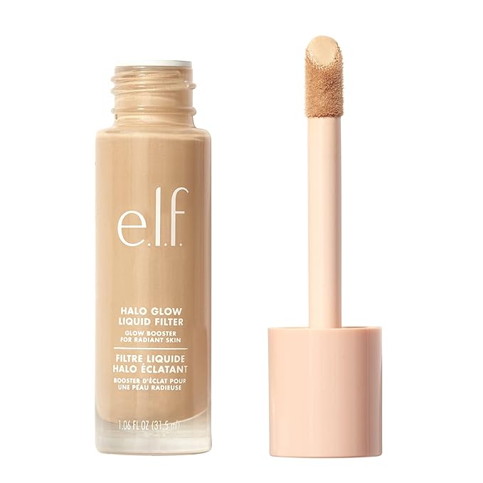 e.l.f. Halo Glow Liquid Filter, Complexion Booster For A Glowing, Soft-Focus Look, Infused With Hyaluronic Acid 31.5ml