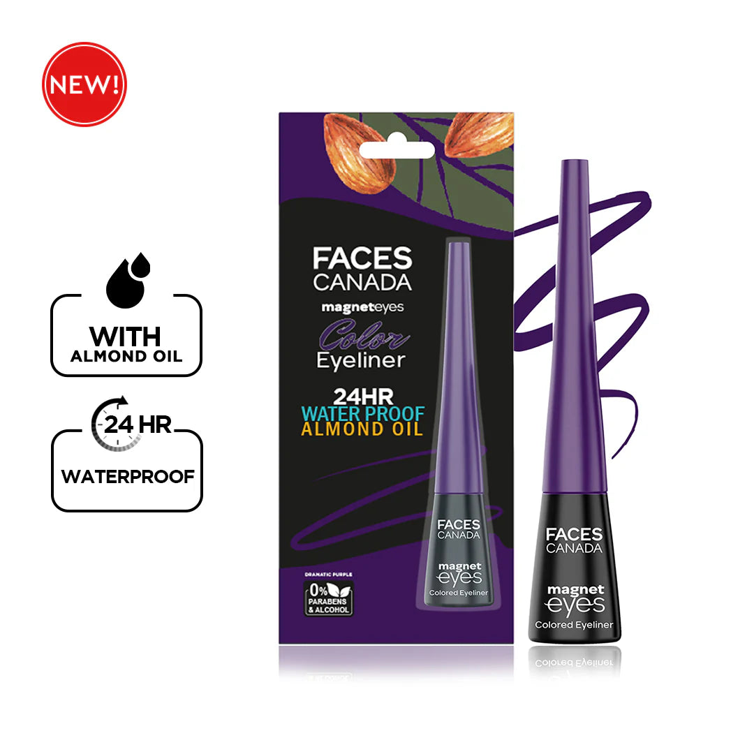 Faces Canada Magneteyes Colored Eyeliner 24hr Water Resistant Almond Extract 4ml