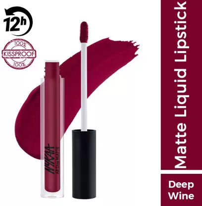 Nykaa All Day Matte Waterproof, Transfer Proof, 12H Liquid Lipstick 2.1ml