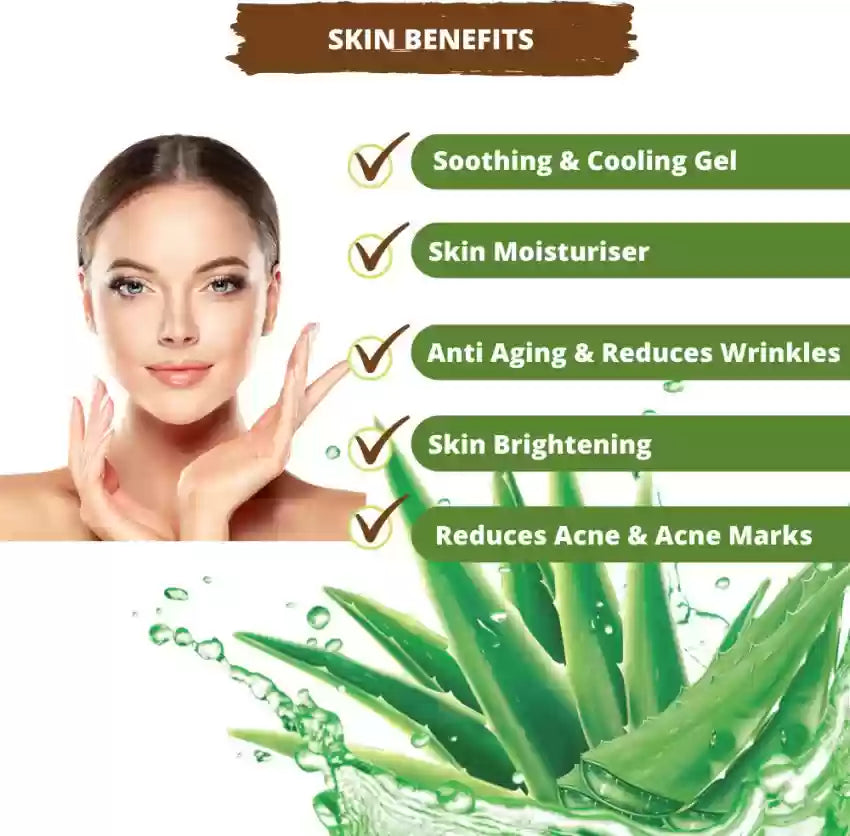 Mantra Aloe Vera Gel Face, Hair & Body for Hydrates and Soothes the Skin 200 ml