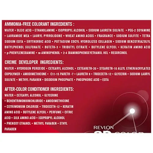 Revlon Colorsilk Hair Color - No Ammonia, With Keratin & 3D Color Gel Technology, 155.61 g Dark Mahogany Brown 3RB