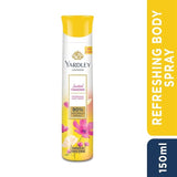 Yardley London Scottish Meadows Refreshing Body Spray| Daffodil & Ylang Ylang Fragrance| Deodorant Body Spray For Daily Use| Deodorant For Women| 90% Naturally Derived| 150ml
