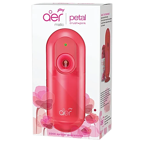 Godrej aer Matic Petal Crush Pink Festive Pack 2200 Sprays Guaranteed