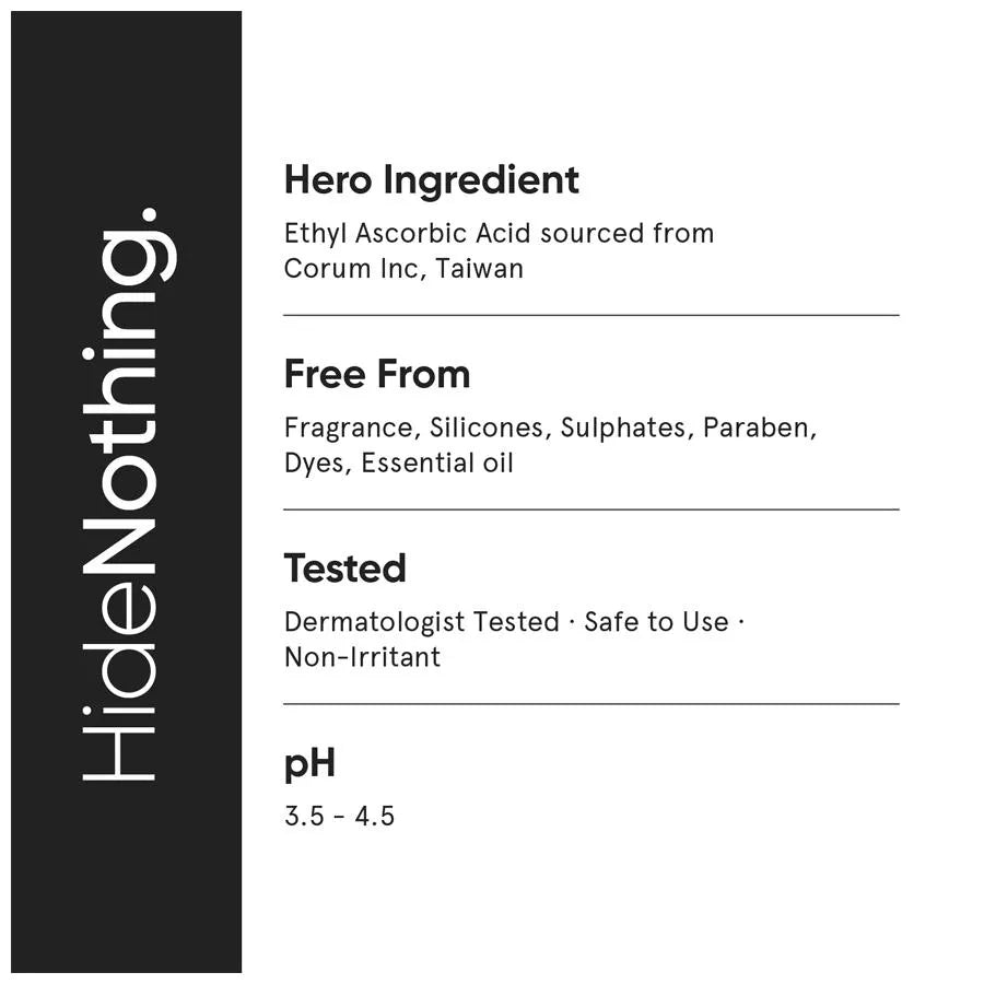 Minimalist Vitamin C +E +Ferulic 16% Face Serum Brightens & Protects Skin 20ml