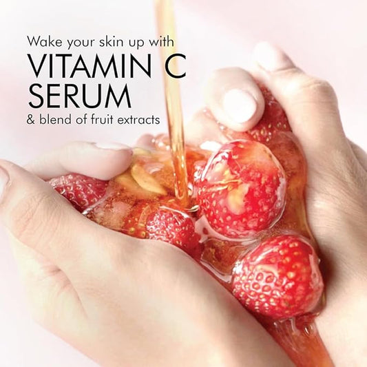 LAKMÉ Blush & Glow Exfoliating Face Wash with Vitamin C Serum, Hydrating and Gentle Facewash with Strawberry Fruit Extracts 100g