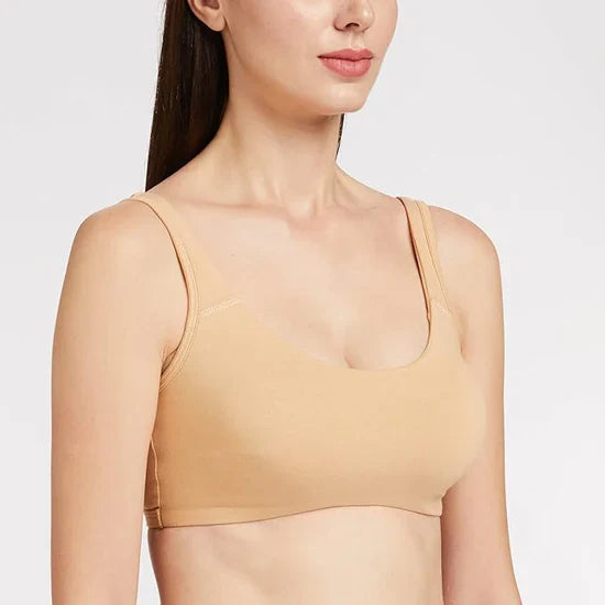 Enamor SB06 Low Impact Cotton Sports Bra - Non-Padded • Wirefree