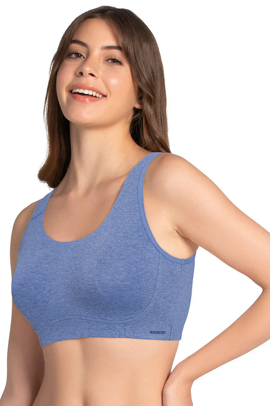Amante 78801 All Day Lounge Solid Non Padded Non-Wired Bra