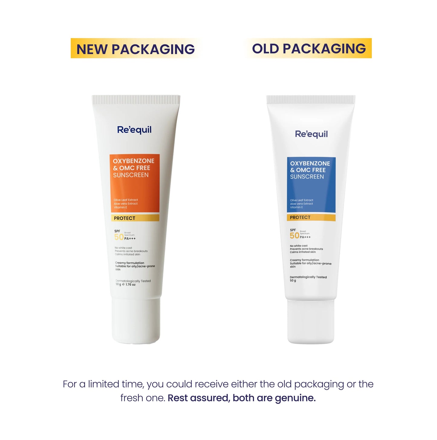 Re'equil Oxybenzone & OMC Free Sunscreen 50g