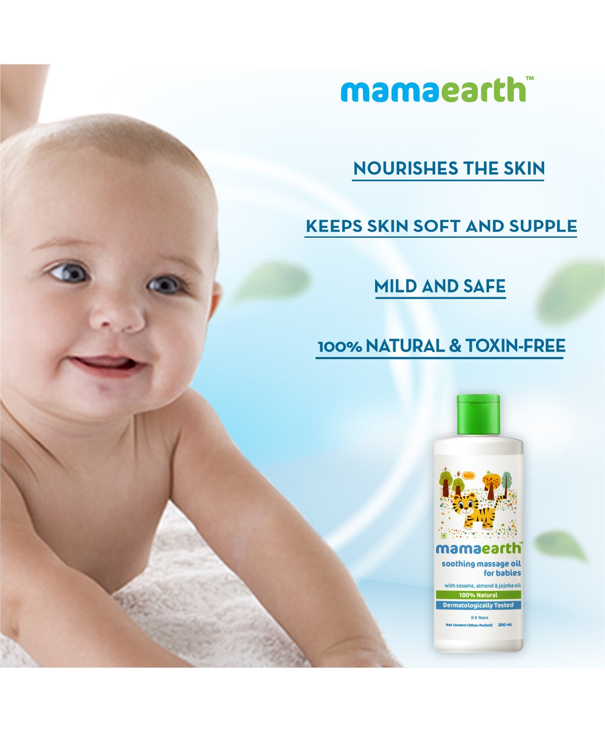 Mamaearth Soothing Massage Oil For Babies 200ml