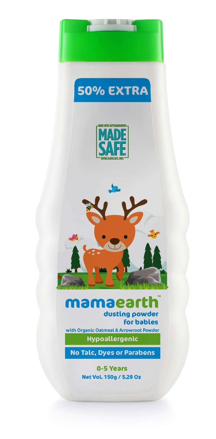Mamaearth Baby Powder With Organic Oatmeal & Arrowroot Powder 150gm