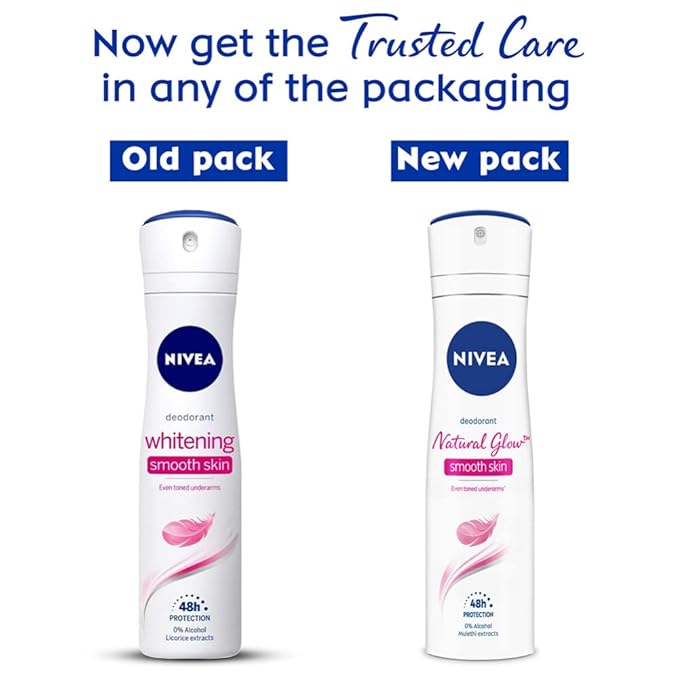 Nivea Natural Glow Smooth Skin Deodorant For Women 150ml