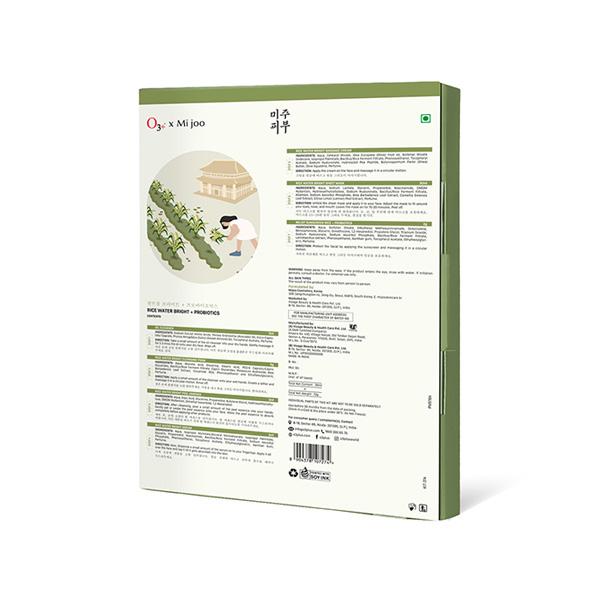 O3+ Mijoo Korea Glass Glow Facial Kit with Rice Water & Probiotics for Radiance - All Skin Types 50 gm