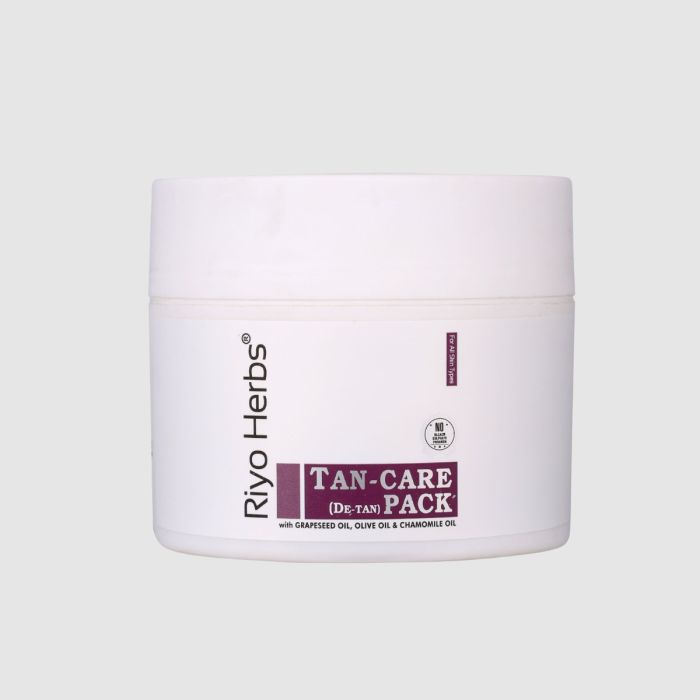 Riyo Herbs Tan Care Face Pack (De-Tan Cream) -50gm With Olive Oil, Grapeseed Oil, Chamomile Oil.