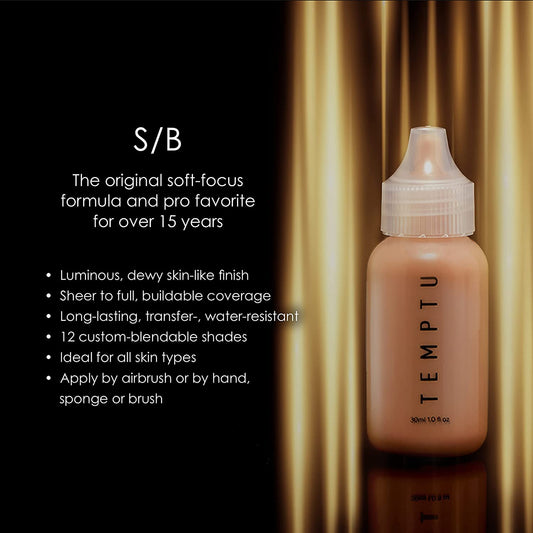 Temptu S/B Airbrush Foundation 006 Toffee, 1.25 Fl Oz