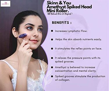 Skinn And You Amethyst Spiked Head Roller face roller