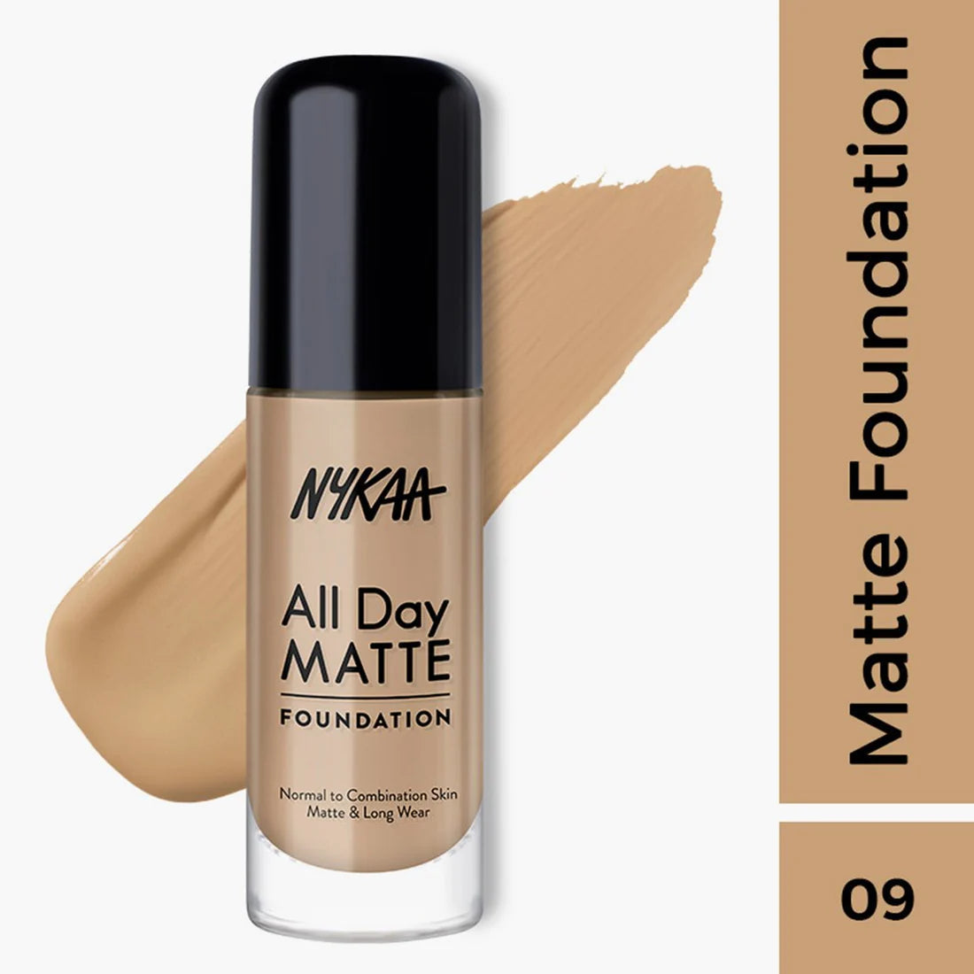 Nykaa All Day Matte Long Wear Liquid Foundation For Normal To Combination Skin 30ml